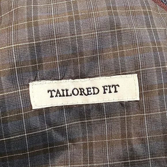 Jos. A. Bank 1905 Tweed Tailored Fit Wool Dual Vent Plaid Jacket Blazer 43R - Picture 11 of 11
